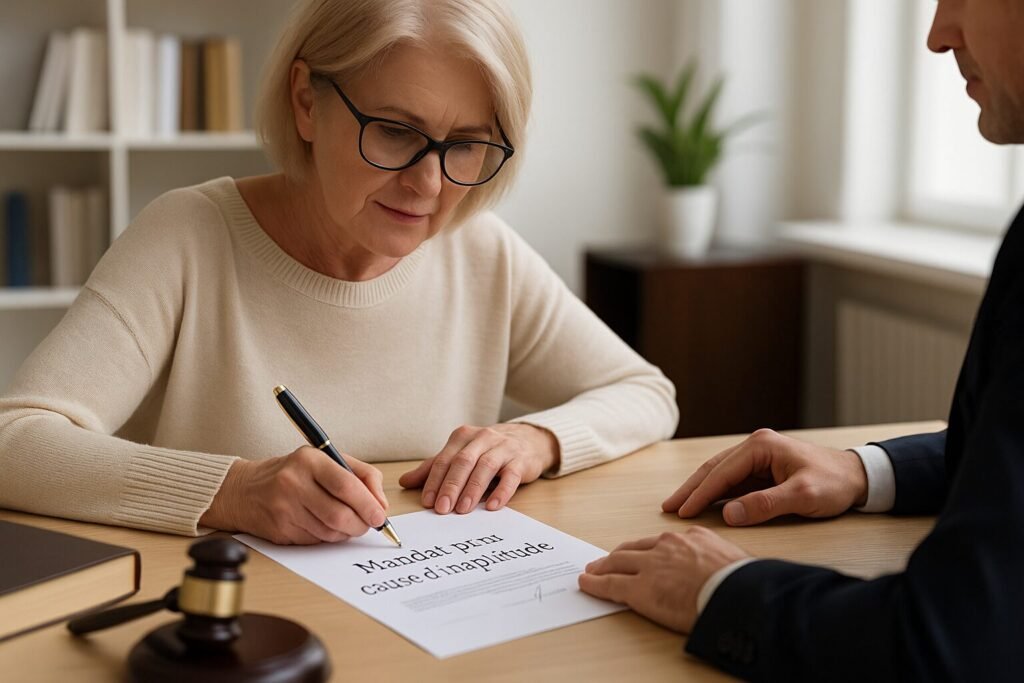 Mandat pour cause d’inaptitude signé avec un proche aidant et un notaire en Suisse